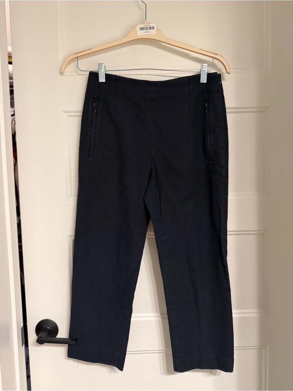 Club Monaco Navy Cropped Ankle Cigarette Pants